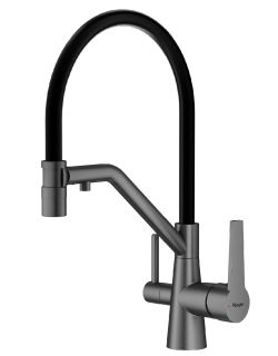 Смеситель для кухни Raglo R80.62.09 с подключением фильтра графит